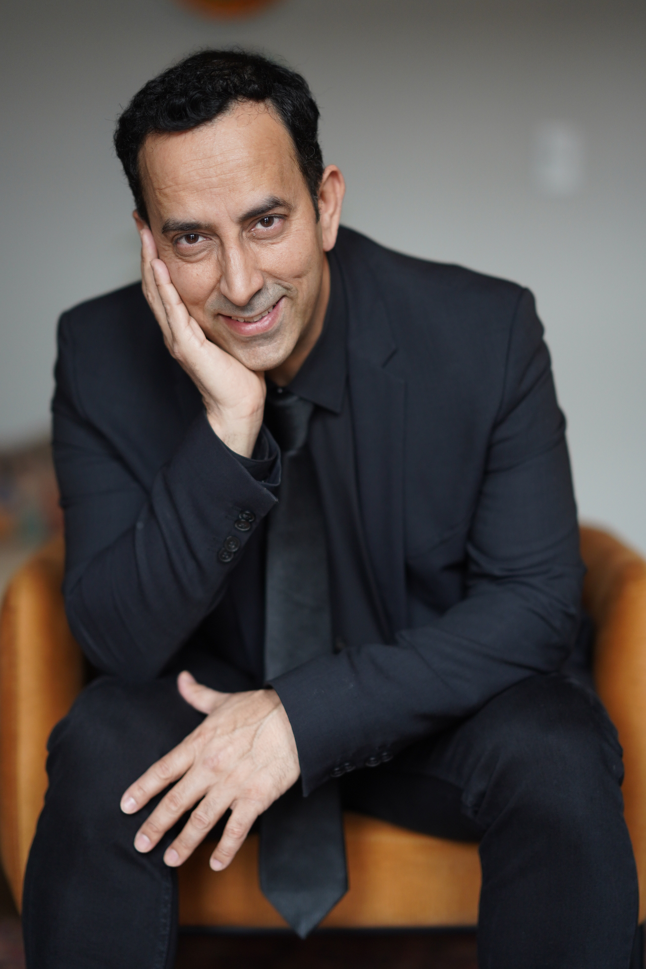 The Futurist — Ian Khan against a futuristic skyline